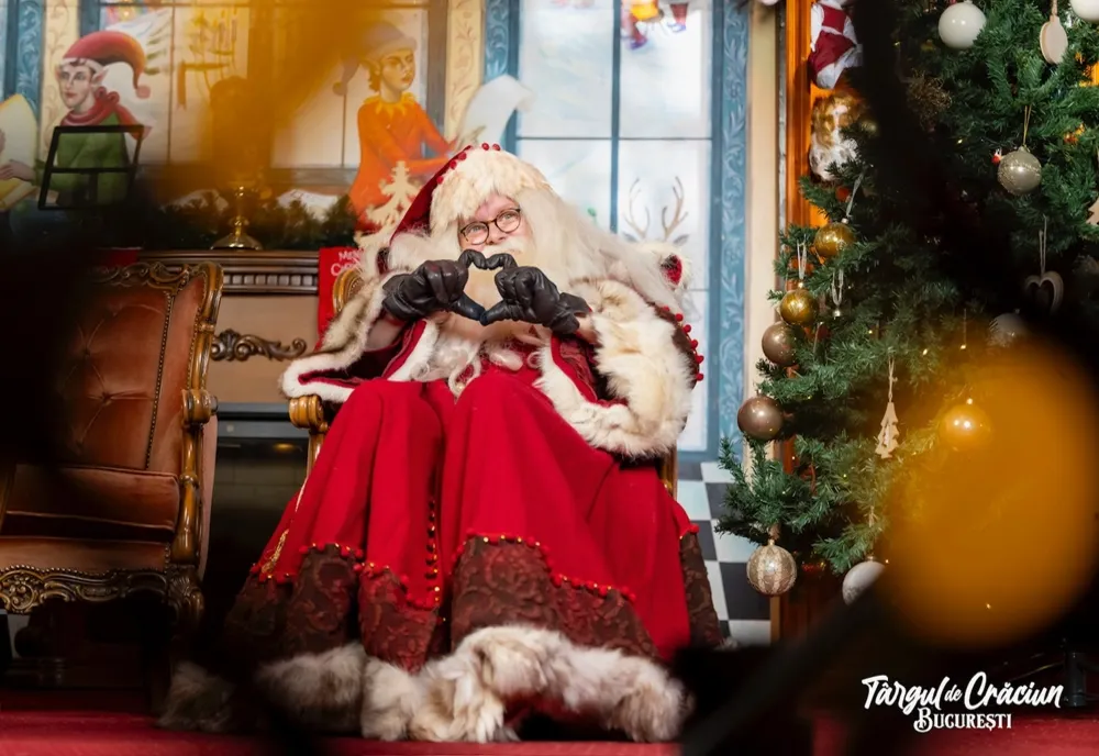 Moș Crăciun vine la Târgul din Piața Constituției, pe 13 decembrie