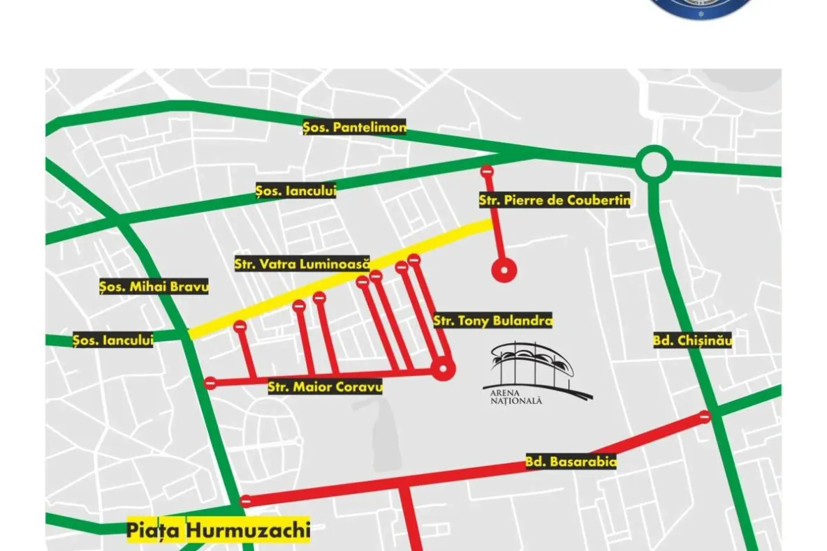Restricții de trafic în București pentru concertul Iron Maiden de pe Arena Națională. Ce bulevarde vor fi închise