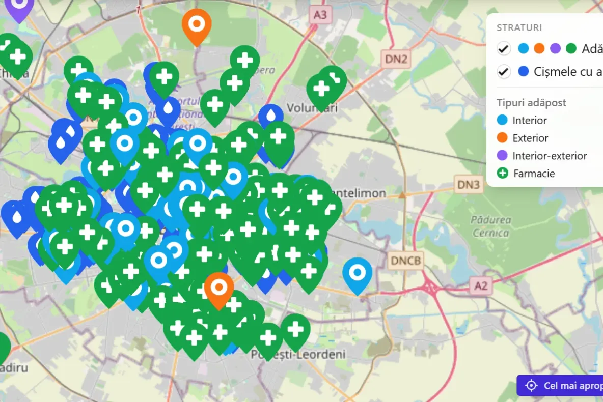 Unde te poți refugia când temperaturile devin insuportabile. Bucureștiul a deschis sute de adăposturi climatice