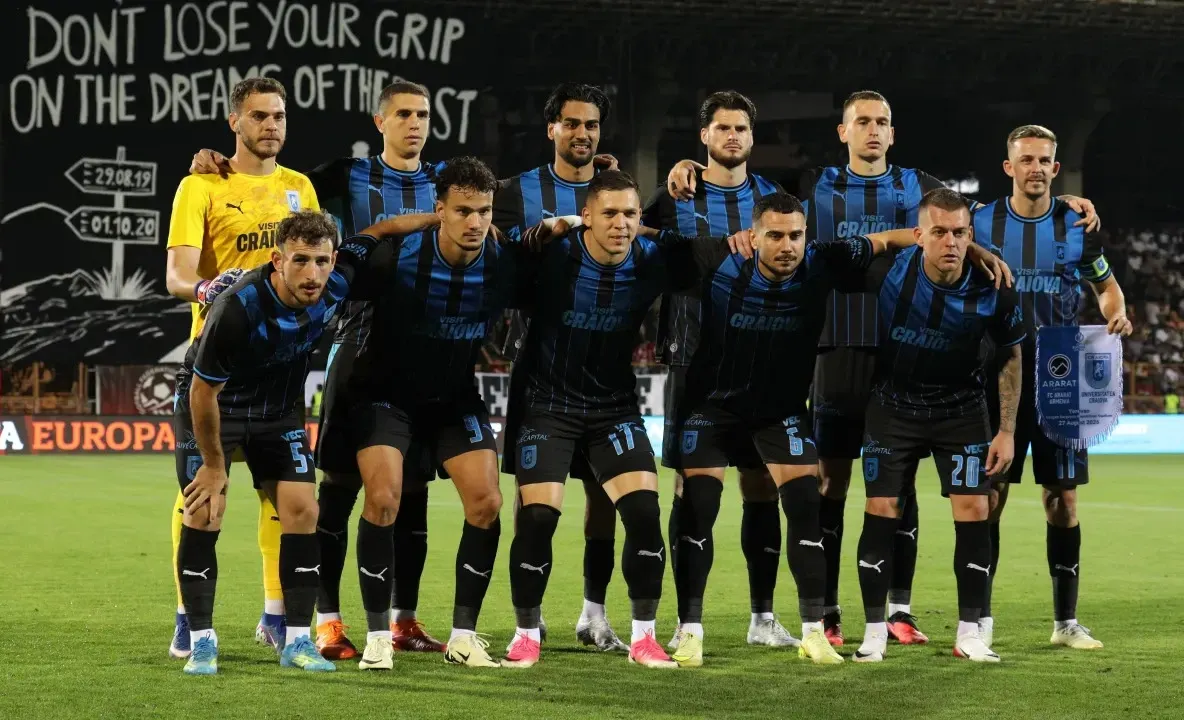 Patru jucători de la Universitatea Craiova, în echipa ideală a etapei după victoria cu FCSB