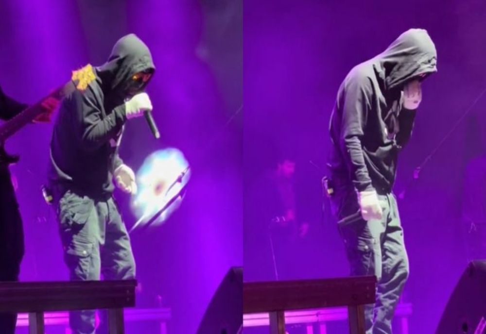 Solistul trupei Carla's Dreams, sub influența substanțelor interzise pe scenă?! Imagini virale