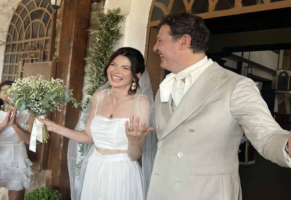 IMAGINI DE LA NUNTA DIN GRECIA A ANCĂI LUNGU CU HARRY ARAMPATZIS