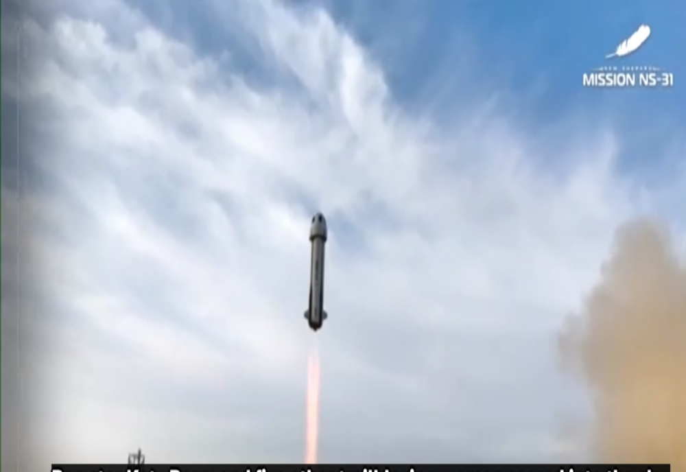 KATY PERRY ȘI LAUREN SANCHEZ AU ZBURAT ÎN SPAȚIU 