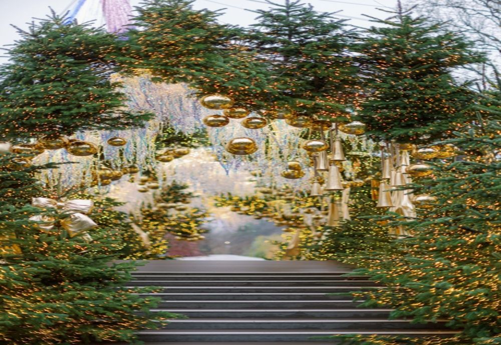 Încă un loc instagramabil în București: podul de Aur de la West Side Christmas Market