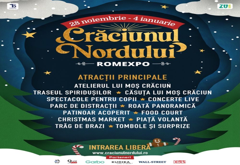 Crăciunul Nordului, cel mai așteptat târg de Crăciun din Capitală se deschide la Romexpo