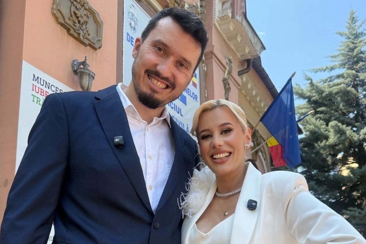 Anisia Gafton s-a căsătorit cu Serghei! Primele imagini de la cununia civilă