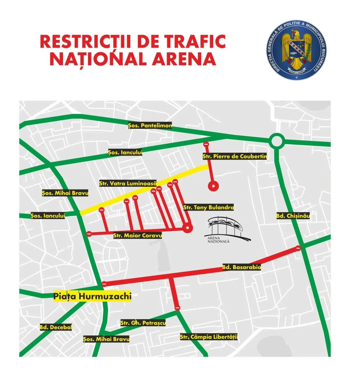 Restricții de circulație în Capitală