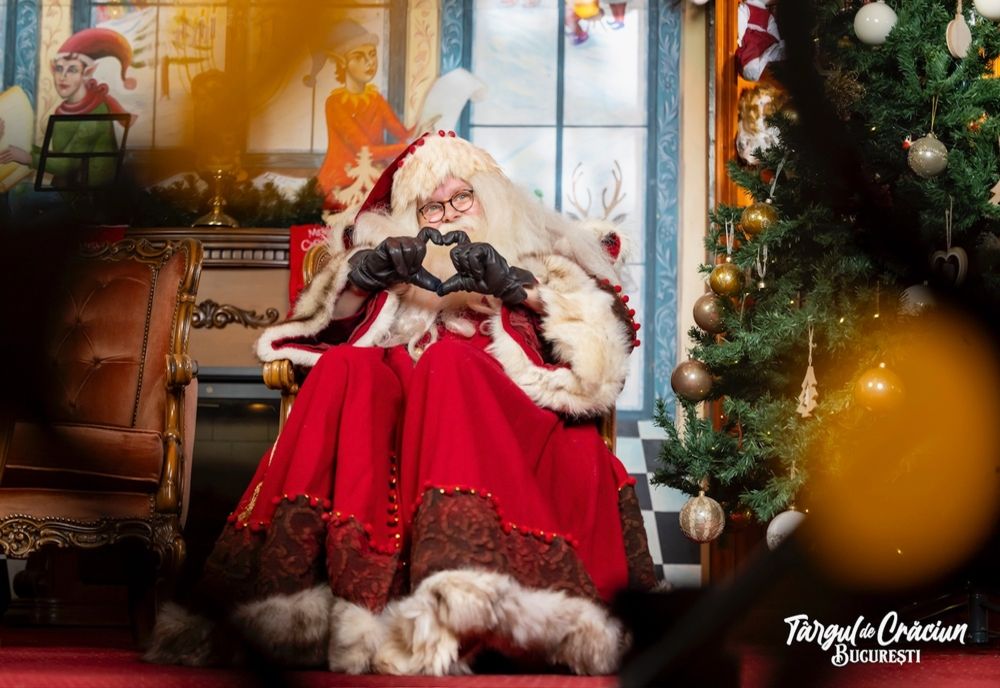 Moș Crăciun vine la Târgul din Piața Constituției, pe 13 decembrie