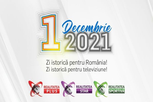 De 1 Decembrie, cele 3 televiziuni marca REALITATEA – Plus, Sportivă și Star - se unesc într-un MARE SHOW, DE NERATAT
