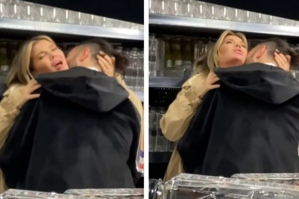 Smiley şi Gina Pistol, moment pasional printre rafturile supermarketului – VIDEO