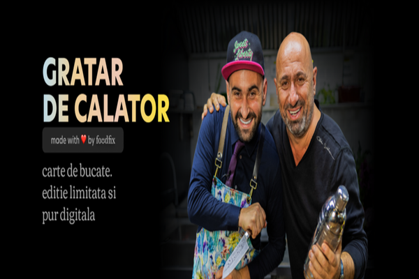 Chef Cătălin Scărlătescu și Gache Costin au lansat „Grătar de Călător”, o carte digitală de bucate
