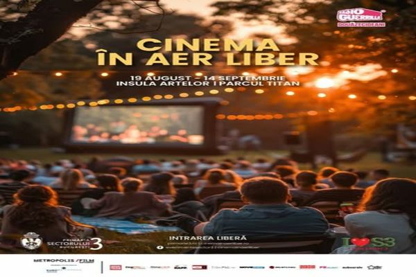 CINEMA ÎN AER LIBER REVINE PE INSULA ARTELOR DIN PARCUL TITAN