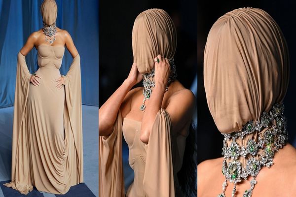 KIM KARDASHIAN, APARIȚIE-ȘOC LA ACADEMY MUSEUM GALA 2025. CINE I-A CREAT ROCHIA CU MASCĂ 