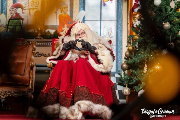 Moș Crăciun vine la Târgul din Piața Constituției, pe 13 decembrie