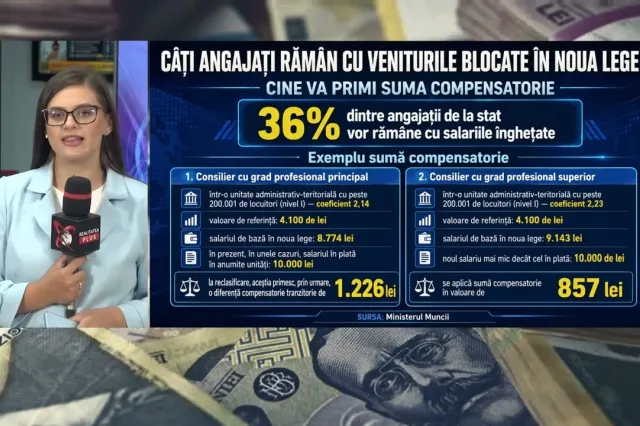 Exclusiv Realitatea Plus: Mai mult de o treime dintre angajații de la stat rămân cu veniturile înghețate – Ministerul Muncii